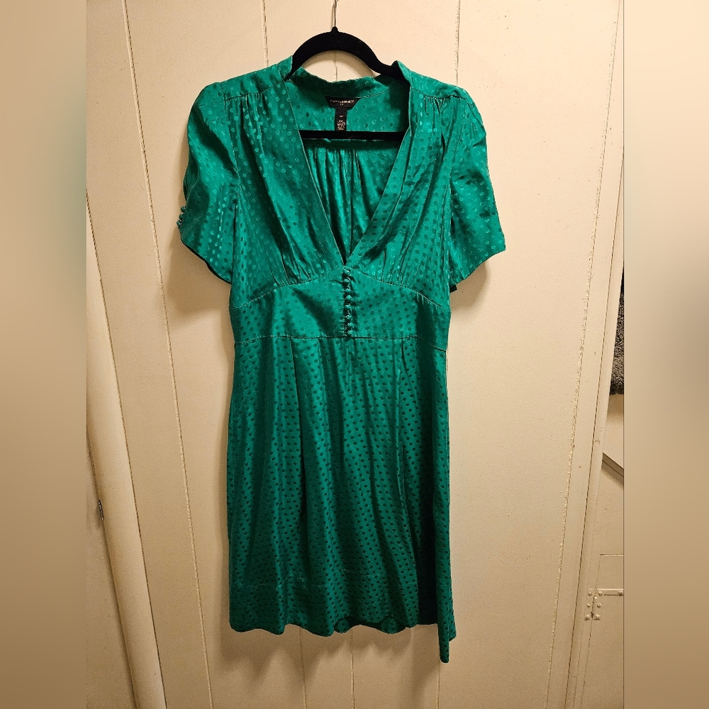 Banana Republic silk polka dot dress